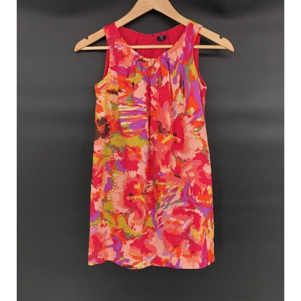 Gap Kids Sleeveless Floral Multicolor Dress Girls M (8) Pink Party Wedding